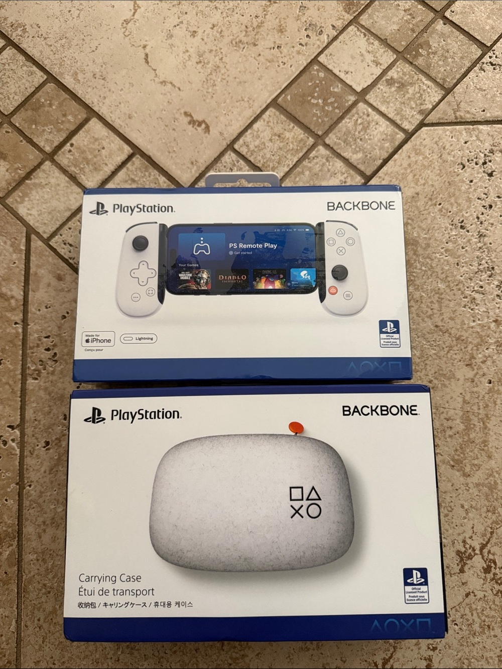 Sony Backbone Mobile Gaming Controller and Carrying Case - White